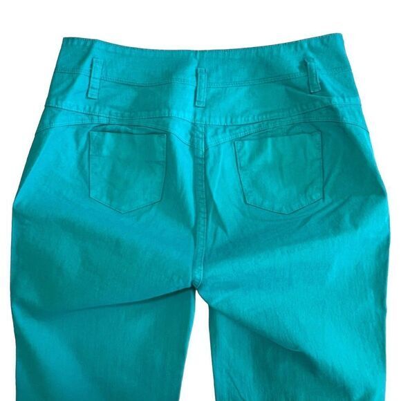 DIVAS JEANS Women's Pants 15 Aqua Blue High Waist Butt Lifter Jeans Made in Peru - Picture 5 of 15